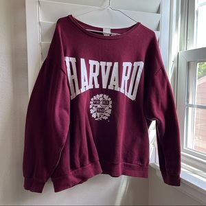 Harvard Women's H&M Crewneck Sweatshirt Size XL